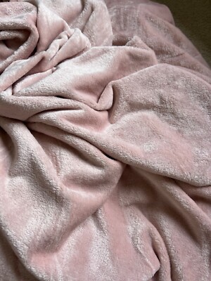 Wilko große weiche Fleece Schlafsofa Überwurf Decke hell babyrosa 200 x 200 cm