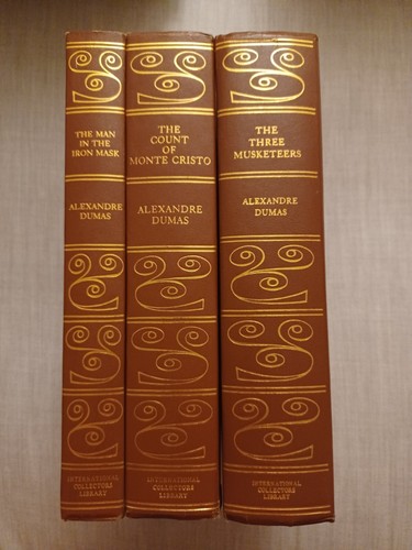 3 Book Set Of Dumas Classics Man In Iron Mask, Count Monte Cristo, 3 Musketeers