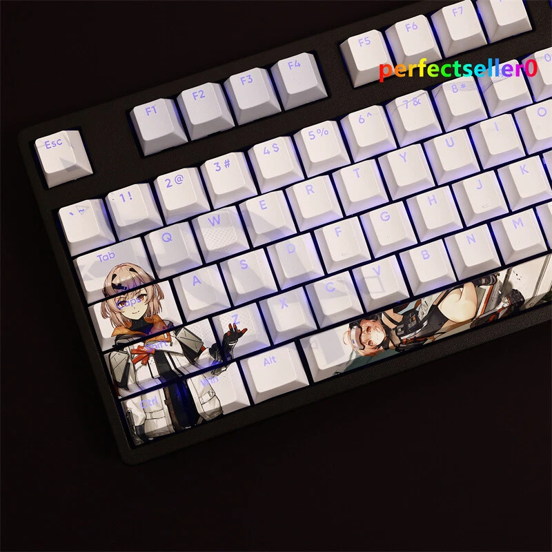 Project Snow FRITIA IGNIS Keycap Button PBT Sublimation Cherry MX 108 Keys Gifts - Image 4 of 4