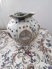MODERN Hand Thrown Pottery BOWL Candle Holder Wedding GIFT