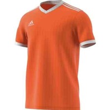 Adidas Men TABELA 18 Short Sleeve T-Shirts Soccer Football CE8942 Small Orange
