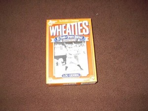 Wheaties Cereal Lou Gehrig Empty Box, 1993, Collector's Edition