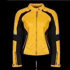 MotoGirl Fiona Leather Lady Yellow