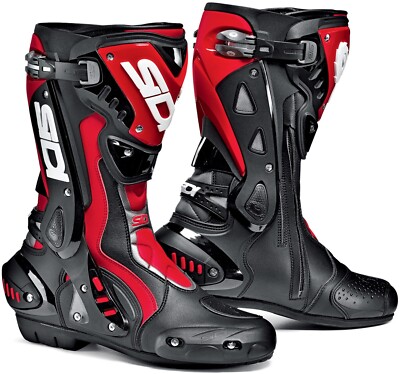 Sidi ST Mens Motorcycle Boots Black/Red