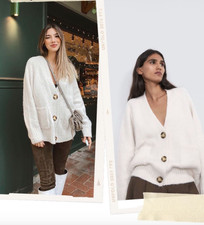 zara patch pocket knit jacket