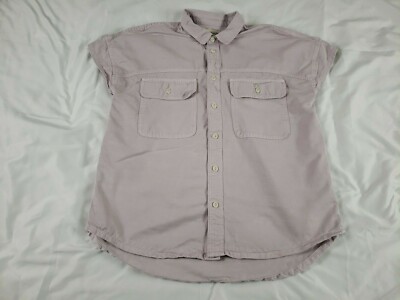 madewell cap sleeve utility shirt