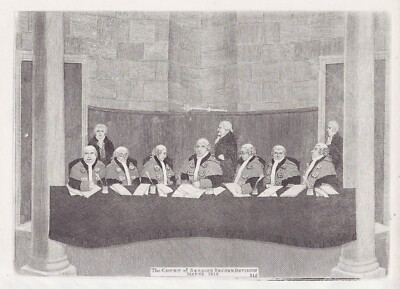 JOHN KAY Original Antike Radierung. Zweite Abteilung des Sitzungsgerichts, 1812