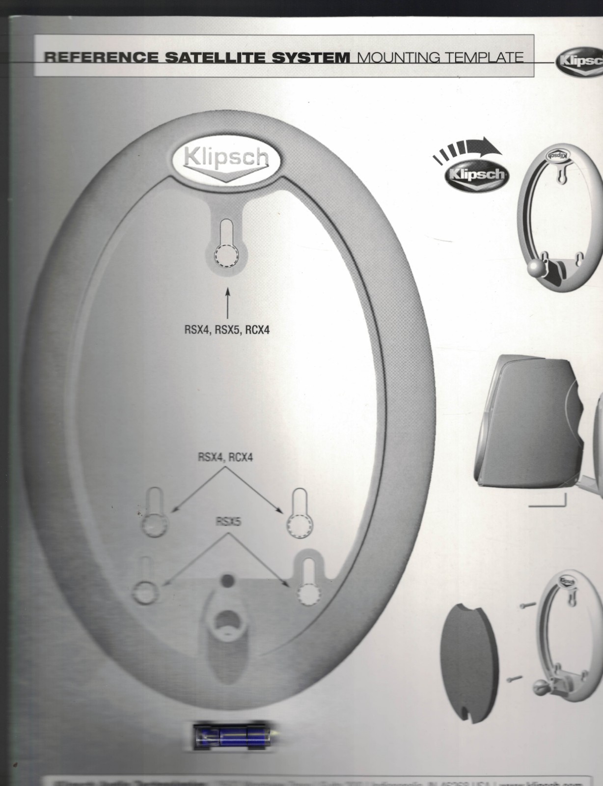 Klipsch Satellite Speakers Owner's Manual 2004 eBay