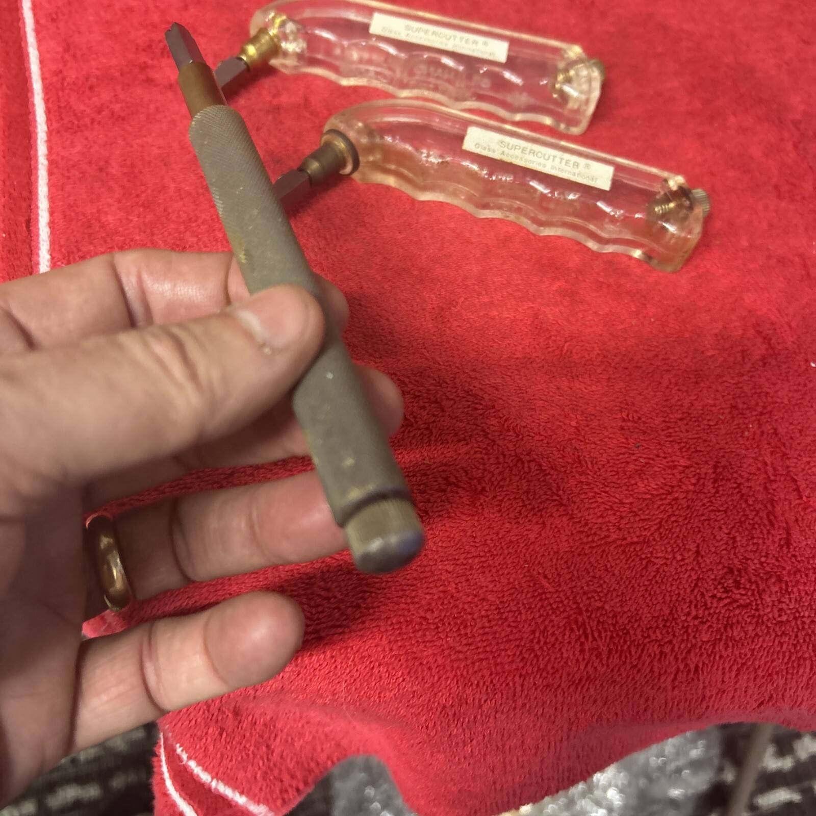 Clear Oil Hand Cutter Toyo TC600 (2) Lot Plus Toyo TC10 for Glass