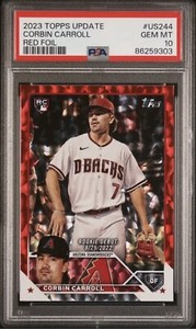 CORBIN CARROLL 2023 Topps Update Red Foil  /199 Rookie Debut RC DIAMONDBACKS ROY