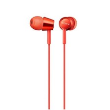 SONY MDR-EX155 Closed Dynamic In-Ear Headphones Red NEW from Japan F/S
