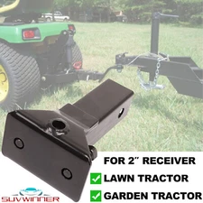 SUVWINNER Sleeve Hitch Adapter for 2" Receiver Black Heavy Steel