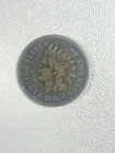 1873 Open 3 Indian Cent in Very Fine Condition