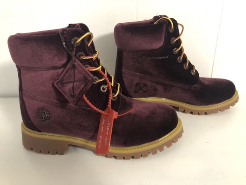 De Color Blanco X Timberland para mujer rojo (vino) Terciopelo Tobillo  Botas Talla 7 nuevo Virgil | eBay