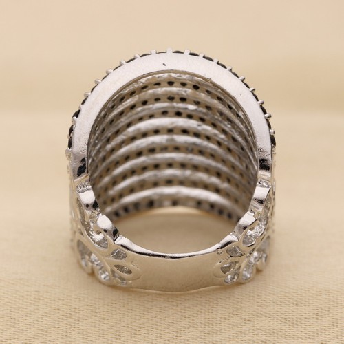 Umwerfend Cubic Zirkonia Nine Line Riesiges Hochzeit Damen Ring Variant Color - Bild 12 von 129