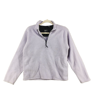 TARGET Fleece Jacket Size 16 XL Pullover Henley Lilac Knit W