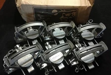 6 MB 550-RC TRAP OFFSET CAST JAW'S 2 COIL TRAPPING COYOTE BOBCAT FOX HALF DOZEN