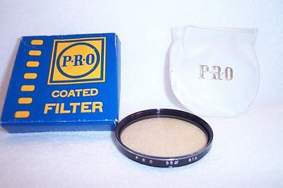 PRO 55 mm NEW 81A Screw-In Filter with Pouch/Box Made in Japan (K-256)