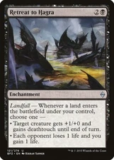 Retreat to Hagra 1x  MtG Battle for Zendikar SP/NM