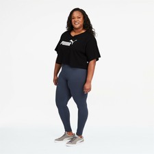 PUMA Women's Essentials+ Cropped Logo Tee PL