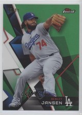 2018 Topps Finest Green Refractor 13/99 Kenley Jansen #80 0cv
