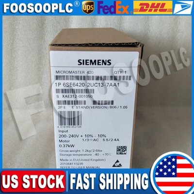 New Siemens 6SE6 420-2UC13-7AA1 6SE6420-2UC13-7AA1 MICROMASTER420 without filter