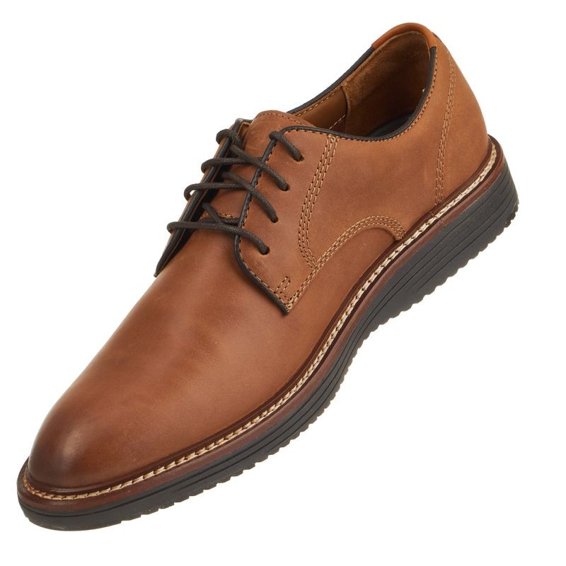 Johnston & Murphy Upton Plain Toe Men\'s Tan Leather Shoes Size 10 JOHNSTON & MURPHY UPTON PLAIN TOE MEN main image 4