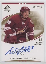 2007-08 SP Authentic Auto Future Watch 561/999 Daniel Carcillo #239 Auto 1e15