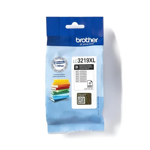 Brother LC-3219XLBK Inkjet Cartridge, Black, Single Pack, High Yield, Includes 1