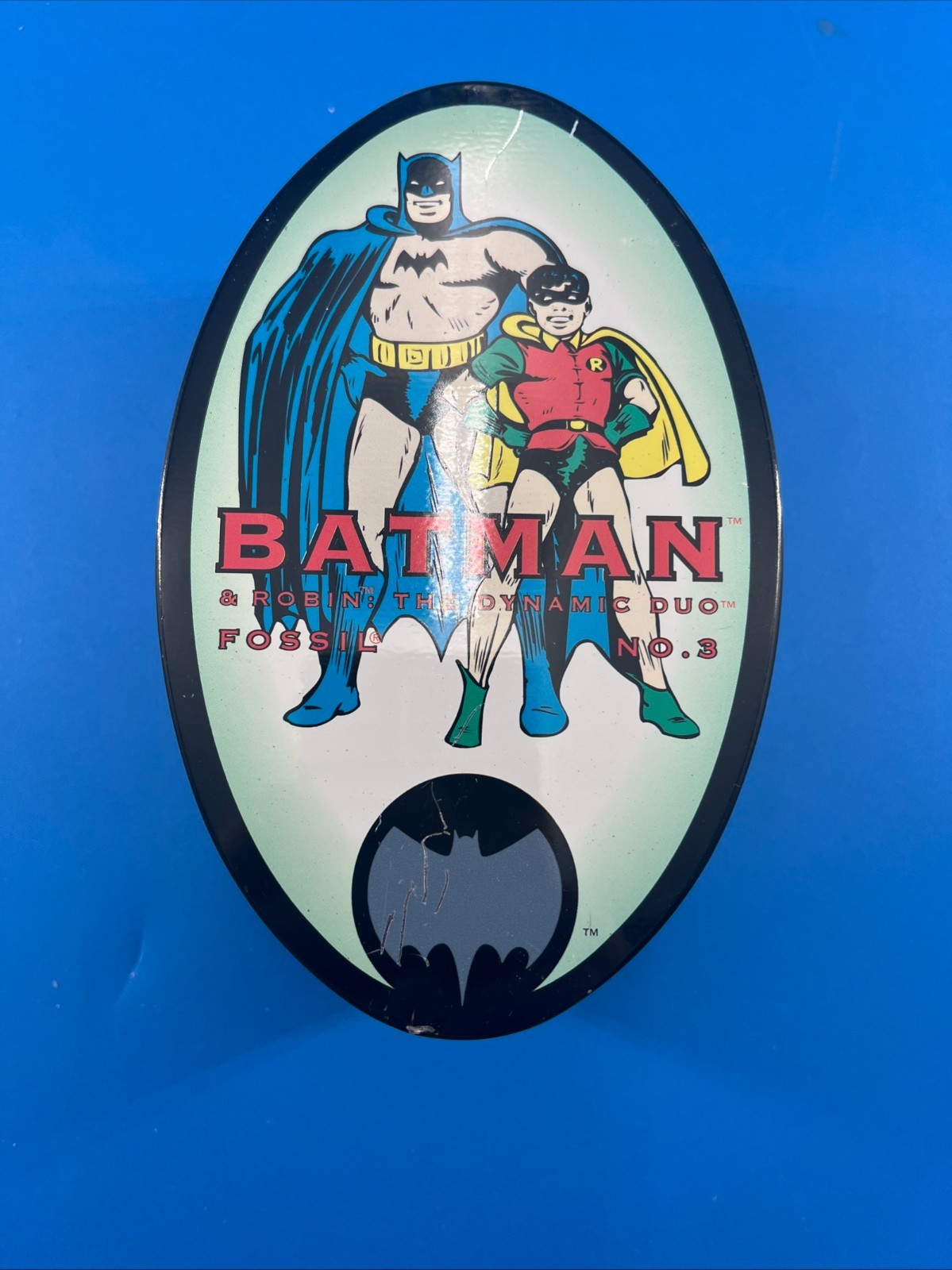 Batman & Robin Dynamic Duo Limited Edition Fossil Watch No.3 Tags & COA in Tin
