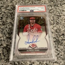 2023 Bowman Chrome Alfredo Duno 1st /499 Refractor Auto PSA 9 MINT CPA-ADU Reds