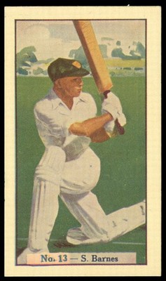 Boys Captain - 'Australian Cricketers' (1938) - S. Barnes (New South Wales)