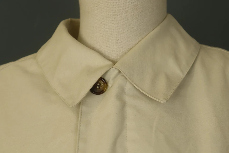 Chaqueta gabardina Loro Piana blanca de algodón manga larga con cuello y cremallera talla 50 Foto 4 de 4