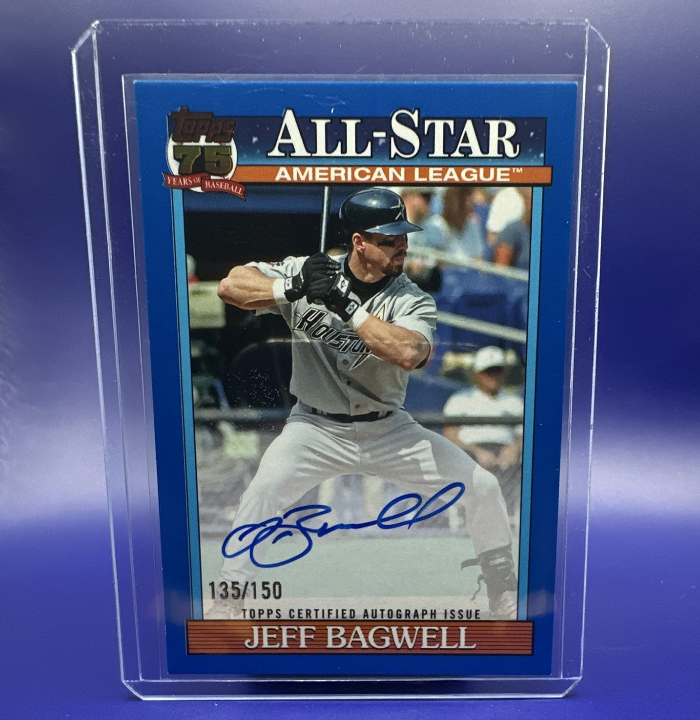 Topps Jeff Bagwell Astros 2026 S2 1991 All-Star Auto Blue Border 135/150