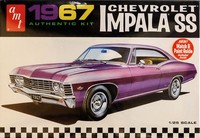 1967 Chevrolet Impala Ss Chevy 1:25 Amt Model Kit Bausatz AMT981