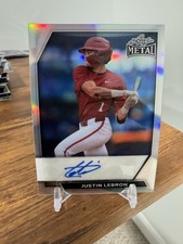 2026 Leaf Metal Baseball Justin Lebron - Top Prospect Auto RC #/10