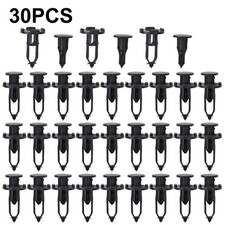Rivet Fastener 28mm Stem Black Plastic Push Type For Cars Trains Planes Truck