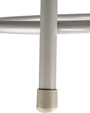 Pemberly Row 24" Modern Vinyl Padded Steel Metal Heavy Duty Stool in Gray