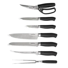 9 Piece Professional Knife Set,Black