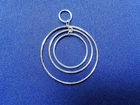 GRANDMA GRABE'S BEAUTIFUL VINTAGE STERLING SILVER RINGS 2G PENDANT