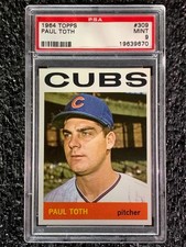 1964 Topps Baseball #309 Paul Toth PSA 9