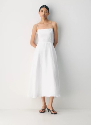 Aritzia Wilfred Anecdote Linen Maxi Dress w/ Adjustable Straps White SIZE 8 NWT | eBay Aritzia Wilfred Anecdote Linen Maxi Dress w/ Adjustable Straps White SIZE 8 NWT | eBay