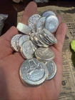 25.5 Oz Punisher Hand Poured .999 Fine Silver Anarchy Rounds Bar Bullion 25.5 Oz