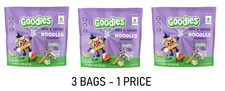 3 bolsas Goodies Mac & Cheese Fideos Sin Gluten Niños Snack 8 paquetes de bocadillos por caja