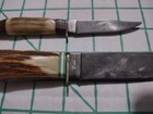 Vintage Solingen Germany Eagle Head Stag Handle Fixed Blade German Knife — photo 3