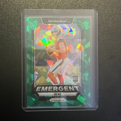 Bo Nix [Green] #3 2024 Panini Prizm Emergent card