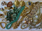 27 pc Lot Vintage Signed Costume Jewelry Monet Trifari Ciner Bsk Austria Renoir