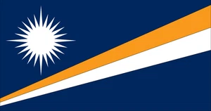 Marshall Islands Flag Self Adhesive Vinyl Sticker