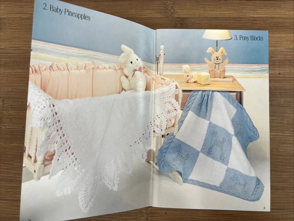 Red Heart Mini Book Baby Blankets Knit And Crochet Patterns Project - Image 2 of 4