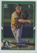 2018 Bowman Draft Chrome Green Refractor 59/99 Calvin Coker #BDC-92 0q5